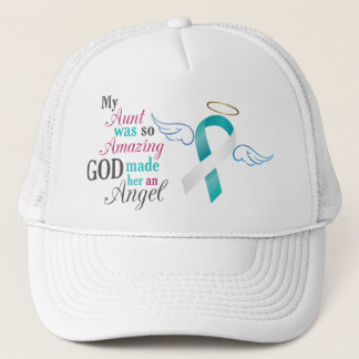 Gorra De Camionero Mi esposa un ángel - cáncer de cuello del útero