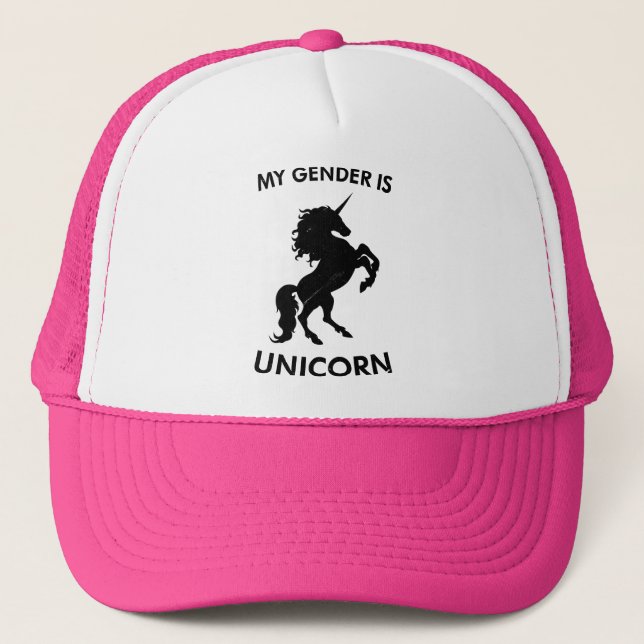 Gorra De Camionero Mi género es unicornio (Anverso)