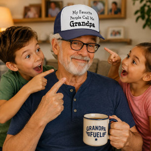 Gorra De Camionero Mi Gente Favorita Me Llama Abuelo Regalo Divertido