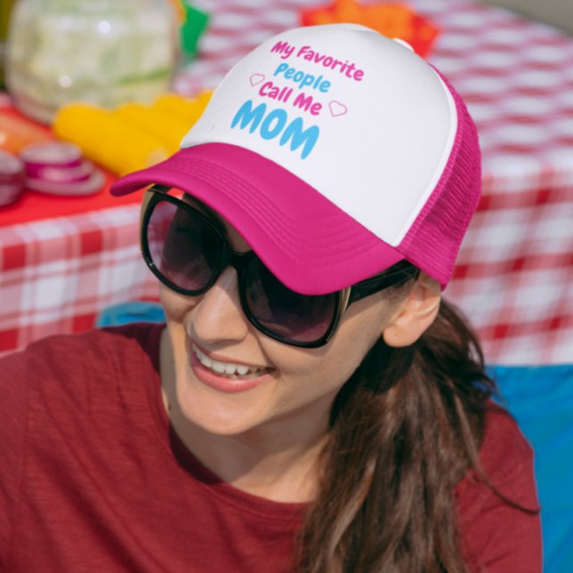 Gorra De Camionero Mi gente favorita me llama mamá (Subido por el creador)