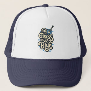 Gorra De Camionero Mi Grasa Es Música Folclórica Azul Azul