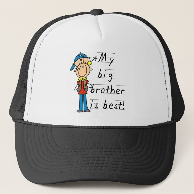 Gorra De Camionero Mi hermano mayor es las mejores camisetas y (Anverso)