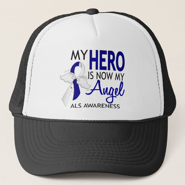 Gorra De Camionero Mi héroe es mi ALS del ángel (Anverso)