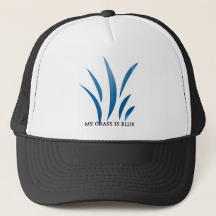 GORRA DE CAMIONERO MI HIERBA ES AZUL
