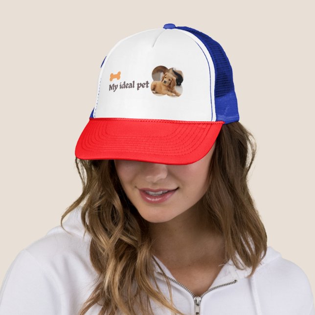 Gorra De Camionero Mi Mascota ideal - Diseño de amor con pipa (In situ)