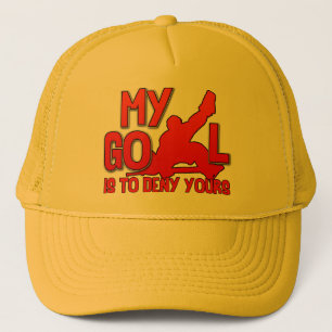 Gorra De Camionero Mi meta, portero del hockey