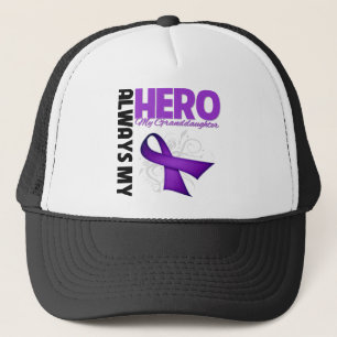 Gorra De Camionero Mi nieta siempre mi héroe - cinta púrpura