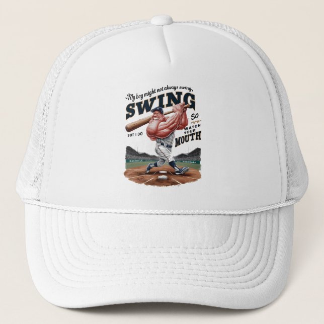 Gorra De Camionero Mi Niño Puede Que No Siempre Se Estanque, Pero Lo  (Anverso)