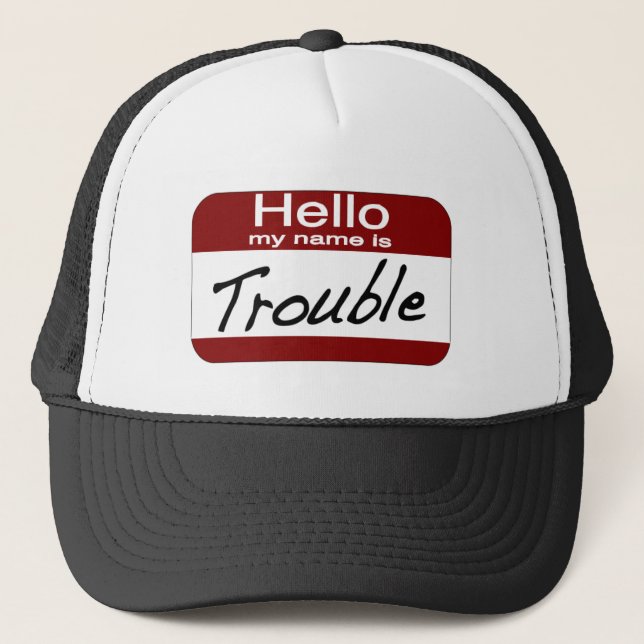 Gorra De Camionero Mi nombre es problema (Anverso)