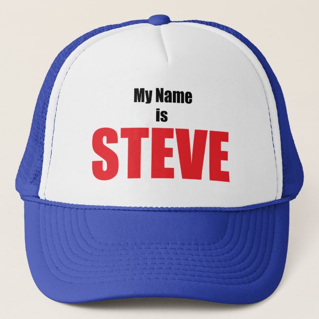 Gorra De Camionero Mi nombre es Steve (Anverso)