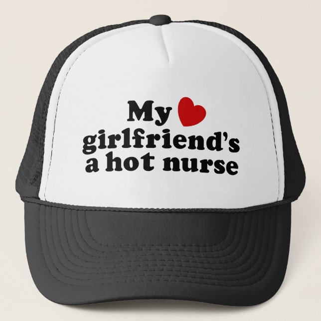 Gorra De Camionero Mi novia es una enfermera caliente (Anverso)