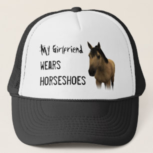 Gorra De Camionero Mi novia lleva las herraduras - ante