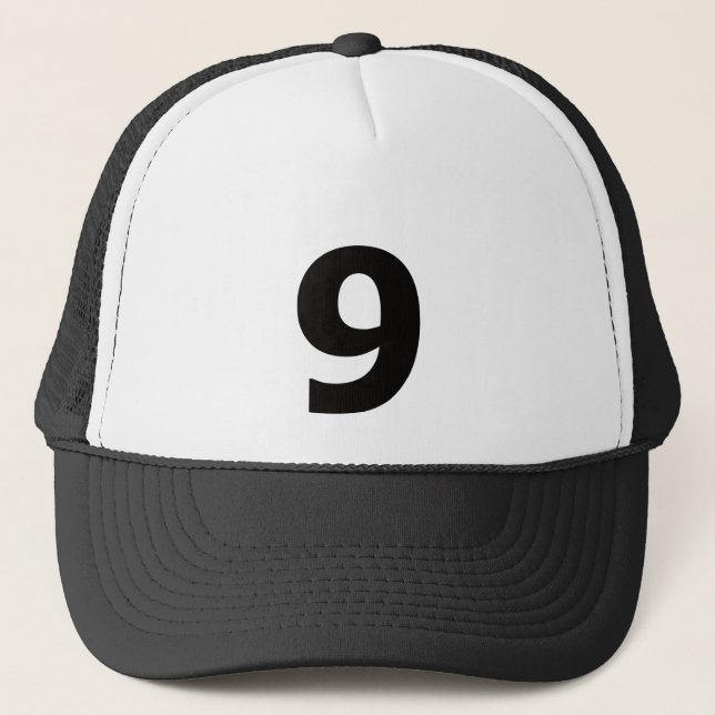 Gorra De Camionero ¡Mi número es 9! (Anverso)