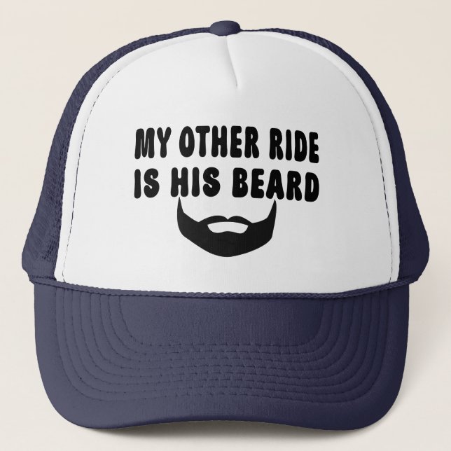 Gorra De Camionero Mi Otra Carrera Es Su Barba De Motociclismo De Bar (Anverso)
