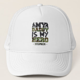 Gorra De Camionero Mi papá es mi héroe - Cartas de camuflaje