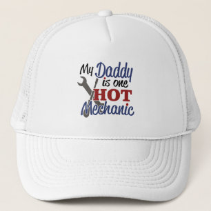 Gorra De Camionero Mi papá es un mecánico caliente
