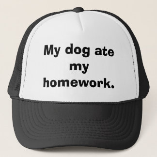 Gorra De Camionero Mi perro comió mi preparación