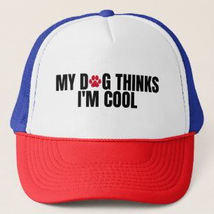 Gorra De Camionero Mi perro piensa que soy genial