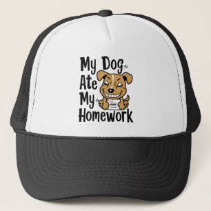 Gorra De Camionero Mi perro se comió mi tarea