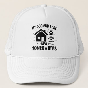 Gorra De Camionero Mi perro y yo somos nuevos dueños de casas diverti