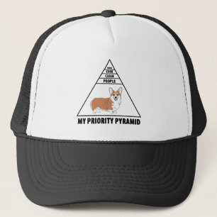 Gorra De Camionero Mi Pirámide de Prioridades Corgi