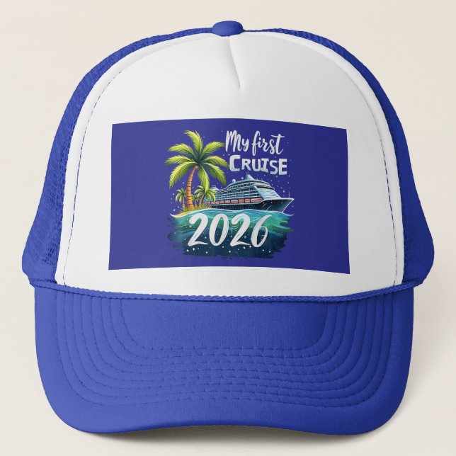 Gorra De Camionero Mi Primer Crucero 2026 (Anverso)