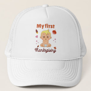 Gorra De Camionero Mi primer Día de Acción de Gracias