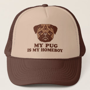 Gorra De Camionero Mi Pug es mi Homeboy