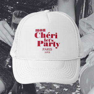 Gorra De Camionero Mi Querida Vamos a Bailar Rojo Cereza Intenso