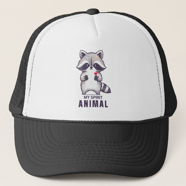 Gorra De Camionero Mi racconón animal espiritual (Anverso)