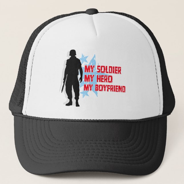 Gorra De Camionero Mi soldado, mi héroe, mi novio (Anverso)
