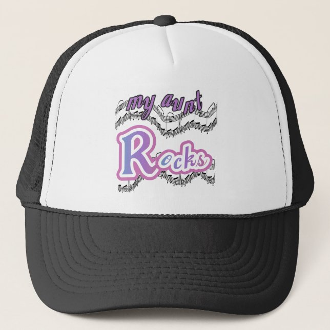 Gorra De Camionero Mi tía roca camisetas y regalos (Anverso)