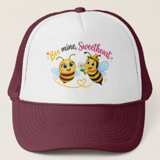 Gorra De Camionero Mía, Cielo – Adorable Pareja de Abejas Románticas