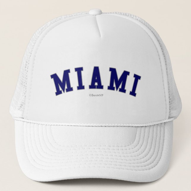 Gorra De Camionero Miami (Anverso)