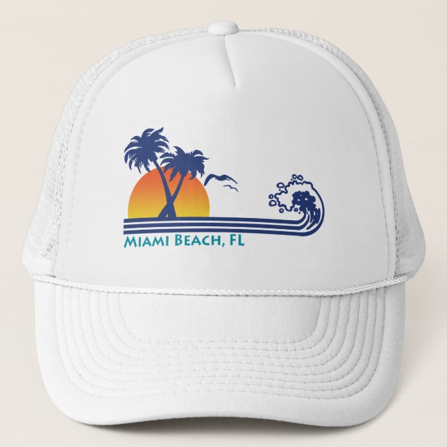 Gorra De Camionero Miami Beach (Anverso)