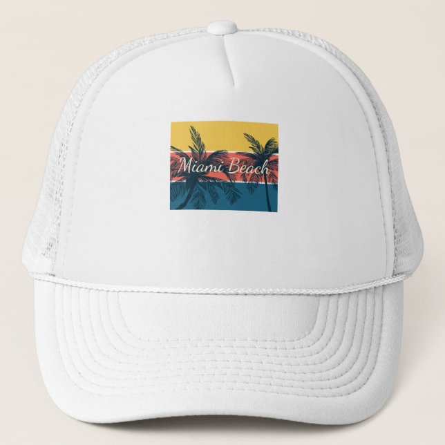 Gorra De Camionero Miami Beach (Anverso)