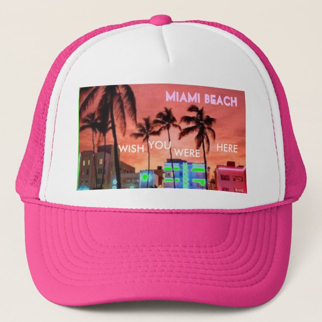 Gorra De Camionero Miami Beach, la Florida (Anverso)