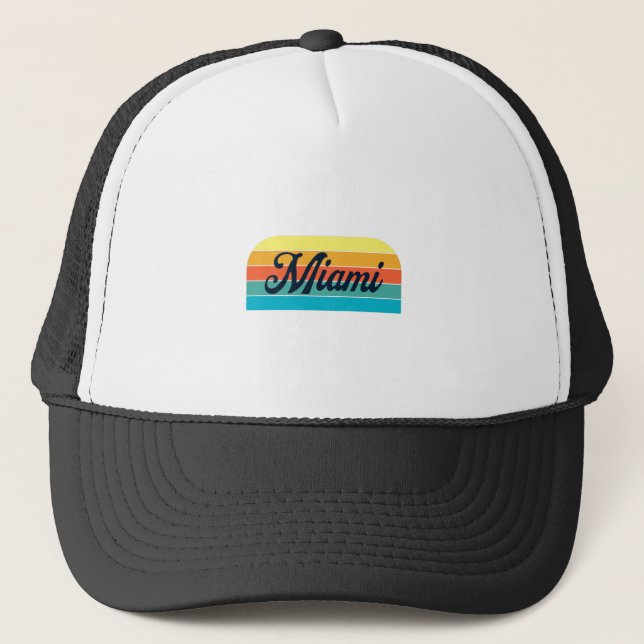 Gorra De Camionero Miami retro (Anverso)