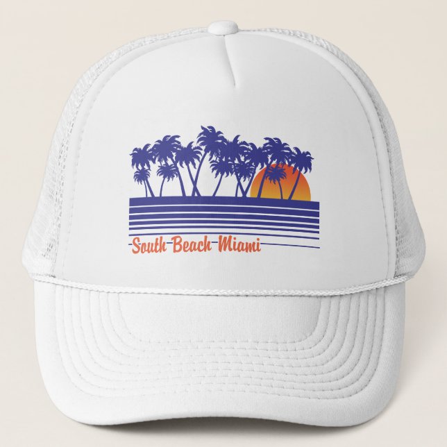 Gorra De Camionero Miami South Beach (Anverso)
