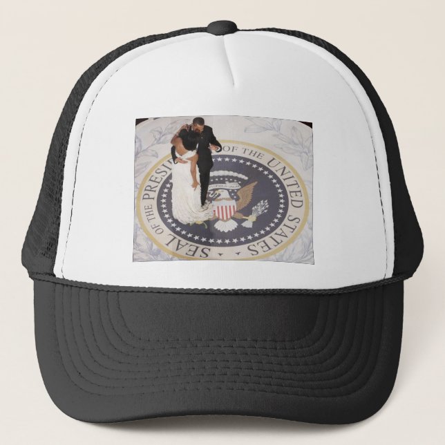 Gorra De Camionero Michelle y Barack Obama (Anverso)