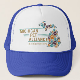 Gorra De Camionero Michigan Paw Imprime Ballcap