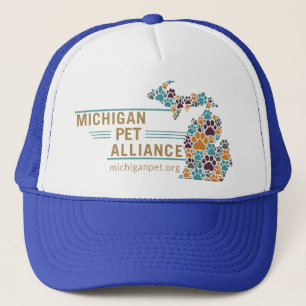 Gorra De Camionero Michigan Paw Imprime Ballcap