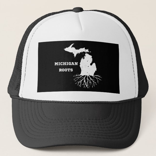 Gorra De Camionero Michigan Roots (Anverso)