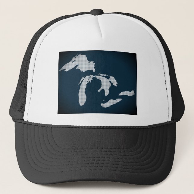 Gorra De Camionero Michigan y los Great Lakes (Anverso)