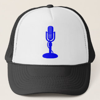 Gorra De Camionero Micrófono - Azul