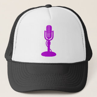 Gorra De Camionero Micrófono - Púrpura
