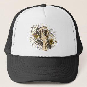 Gorra De Camionero Micrófono retro