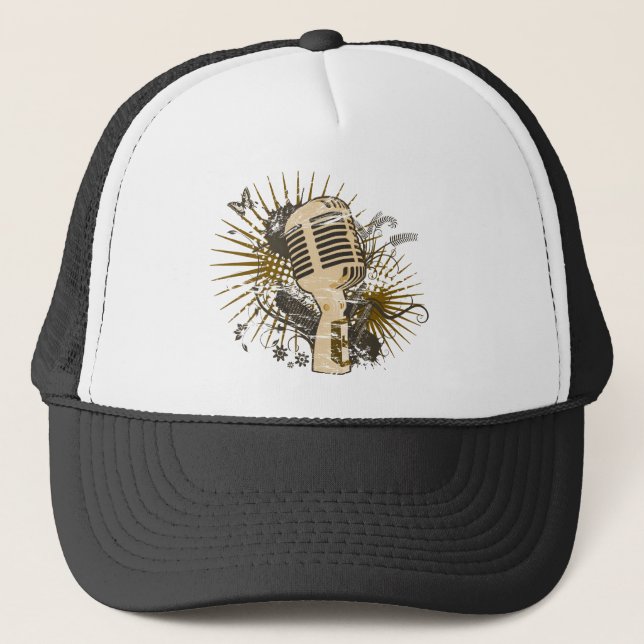 Gorra De Camionero Micrófono retro (Anverso)