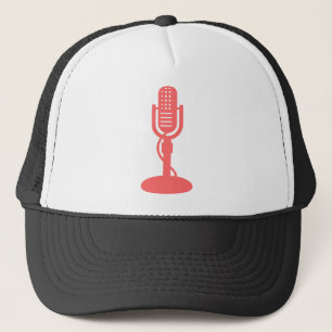 Gorra De Camionero Micrófono - Rosa tropical