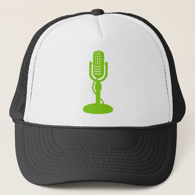 Gorra De Camionero Micrófono: Verde marciano (Anverso)